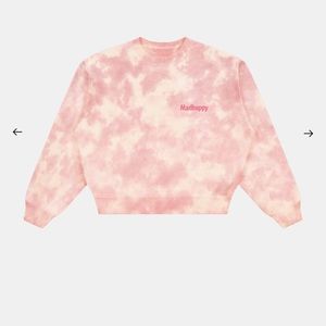 Madhappy haze tie dye sweater in blush